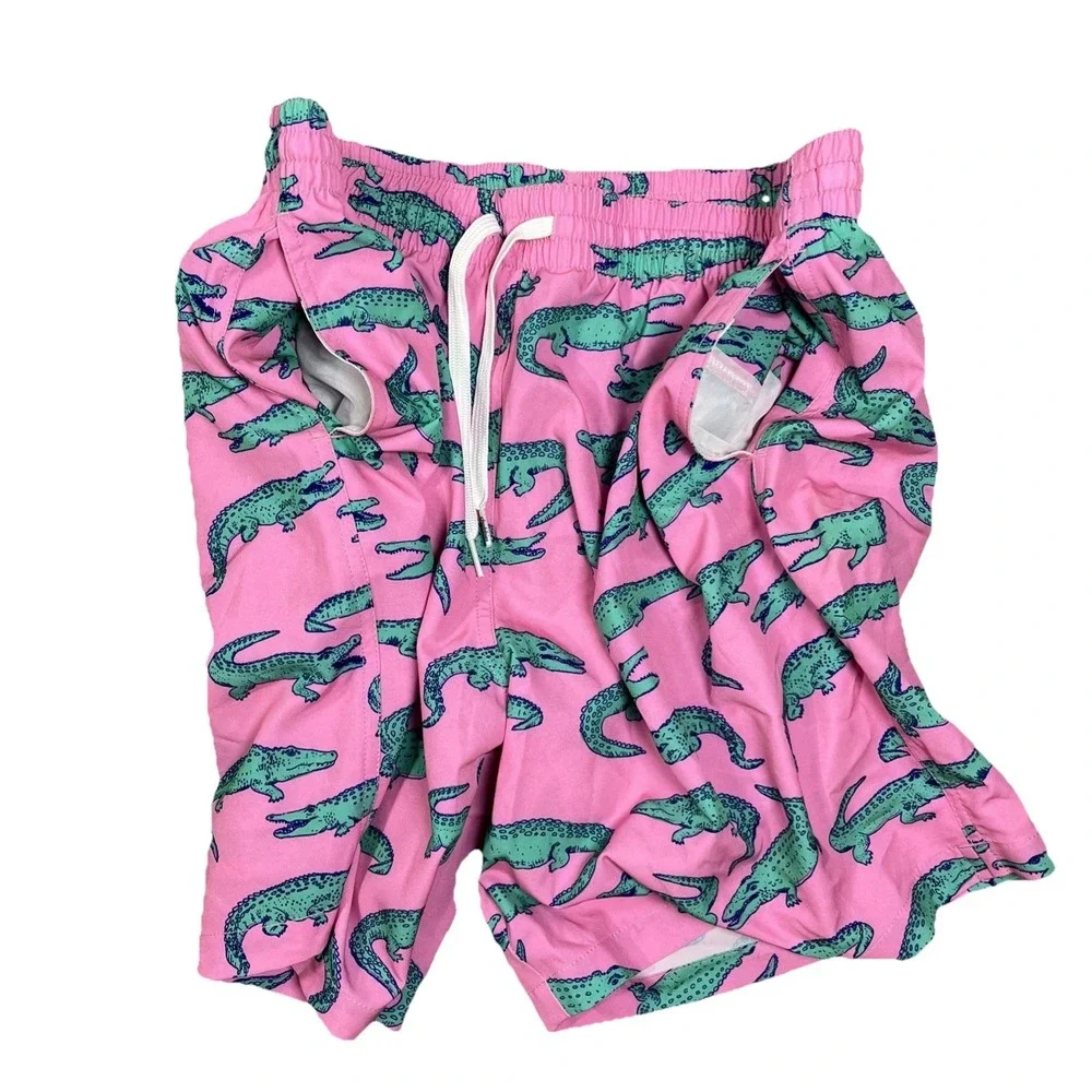 Chubbies Mens Glades Gators Swim Trunks Pink Shorts XL‎